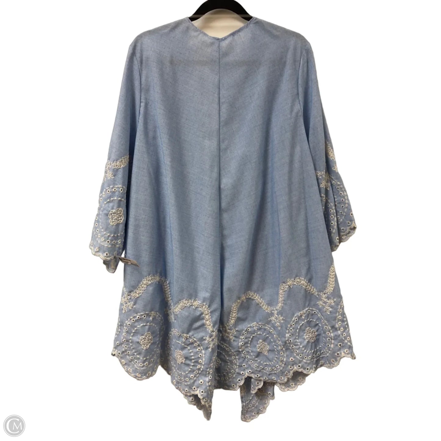 Kimono By Clothes Mentor In Blue, Size: 2x