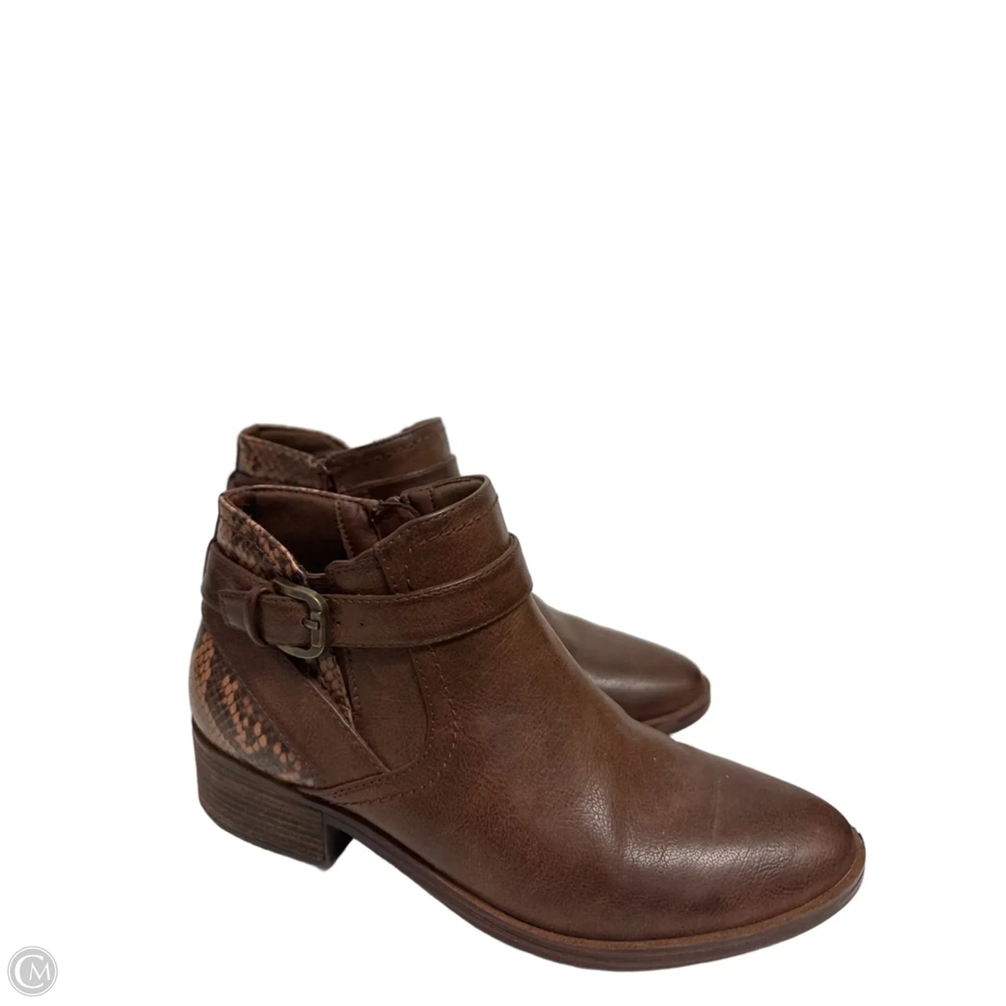 Boots Ankle Flats By Bare Traps In Brown, Size: 7.5