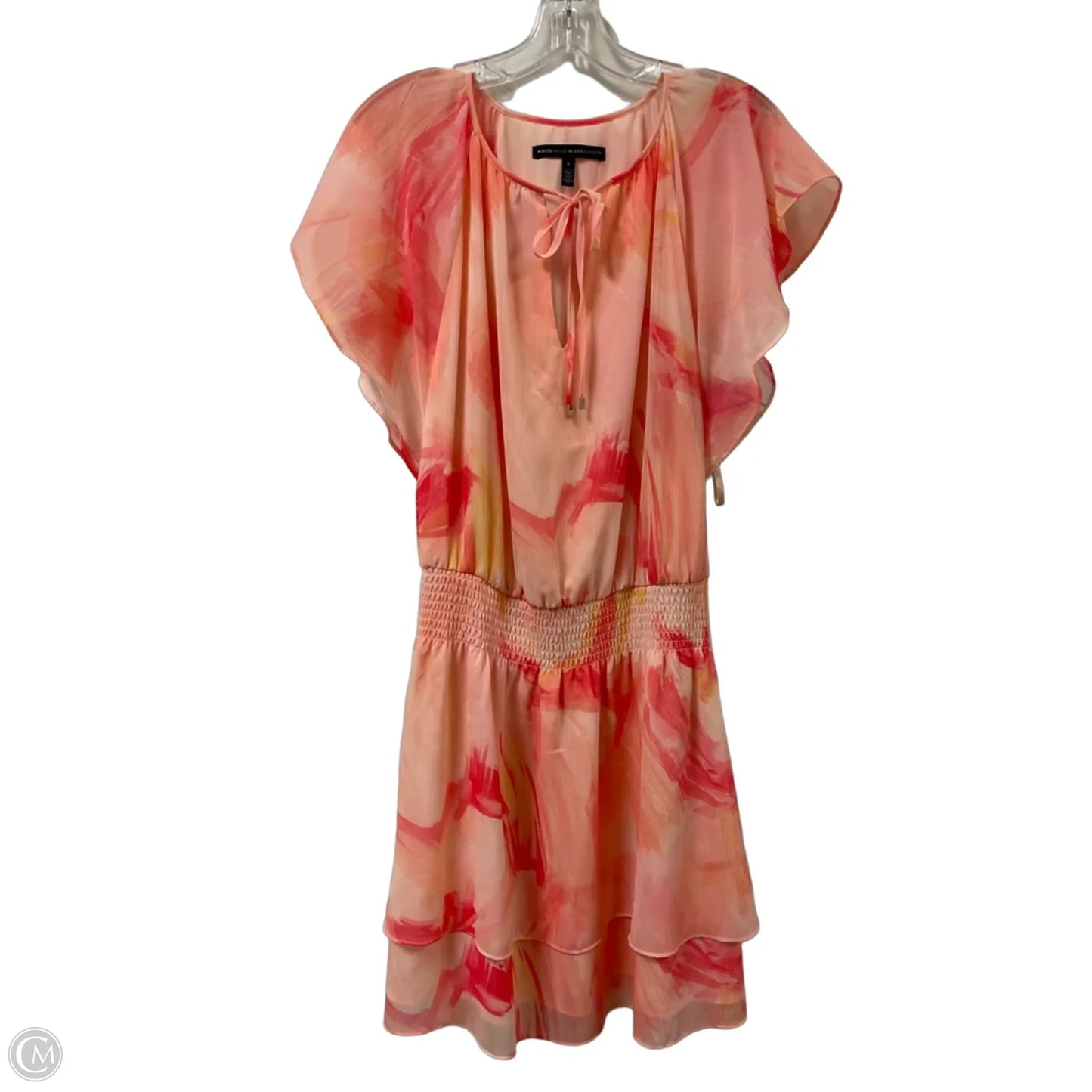 Dress Casual Midi By White House Black Market In Orange, Size: S