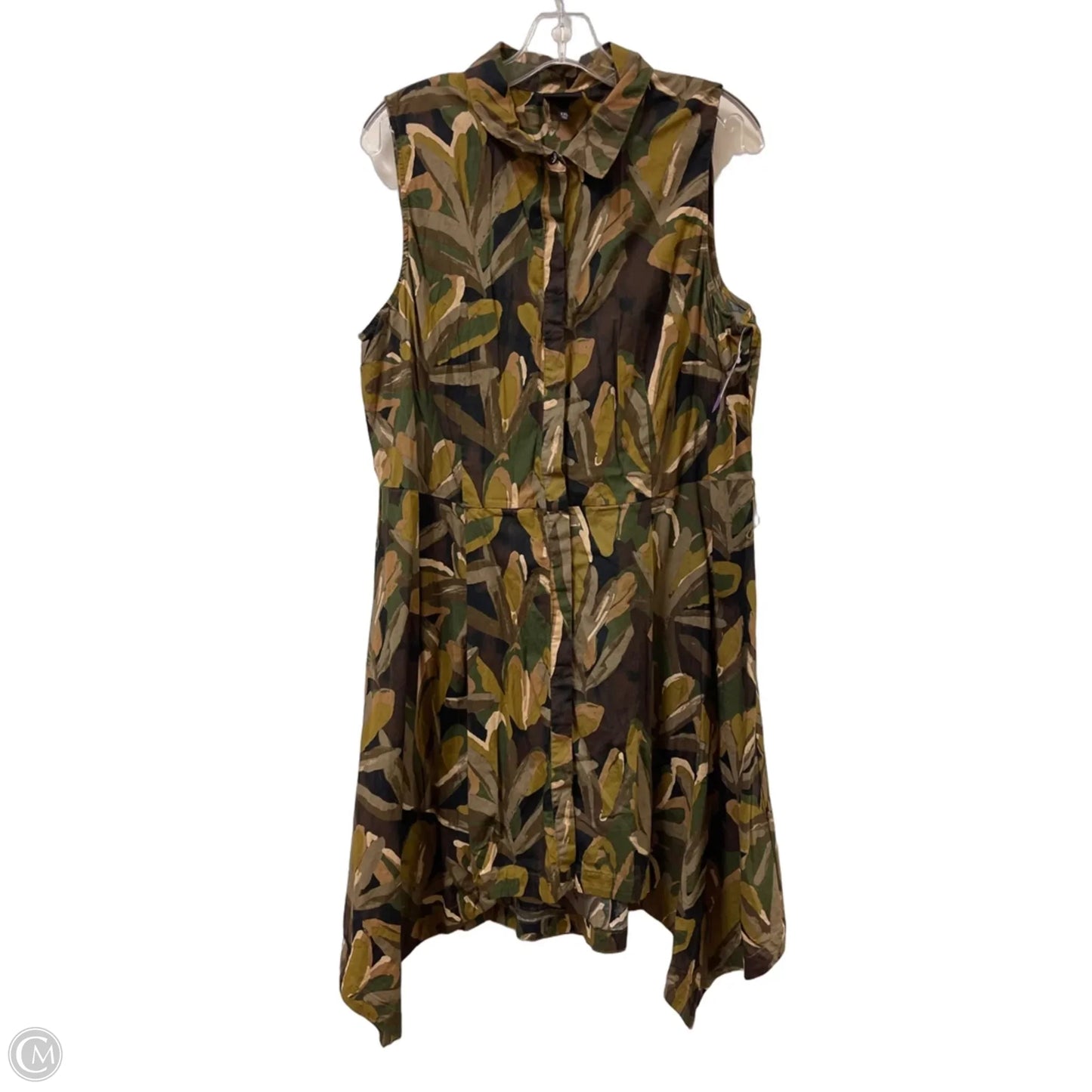 Dress Casual Midi By Who What Wear In Green, Size: 1x