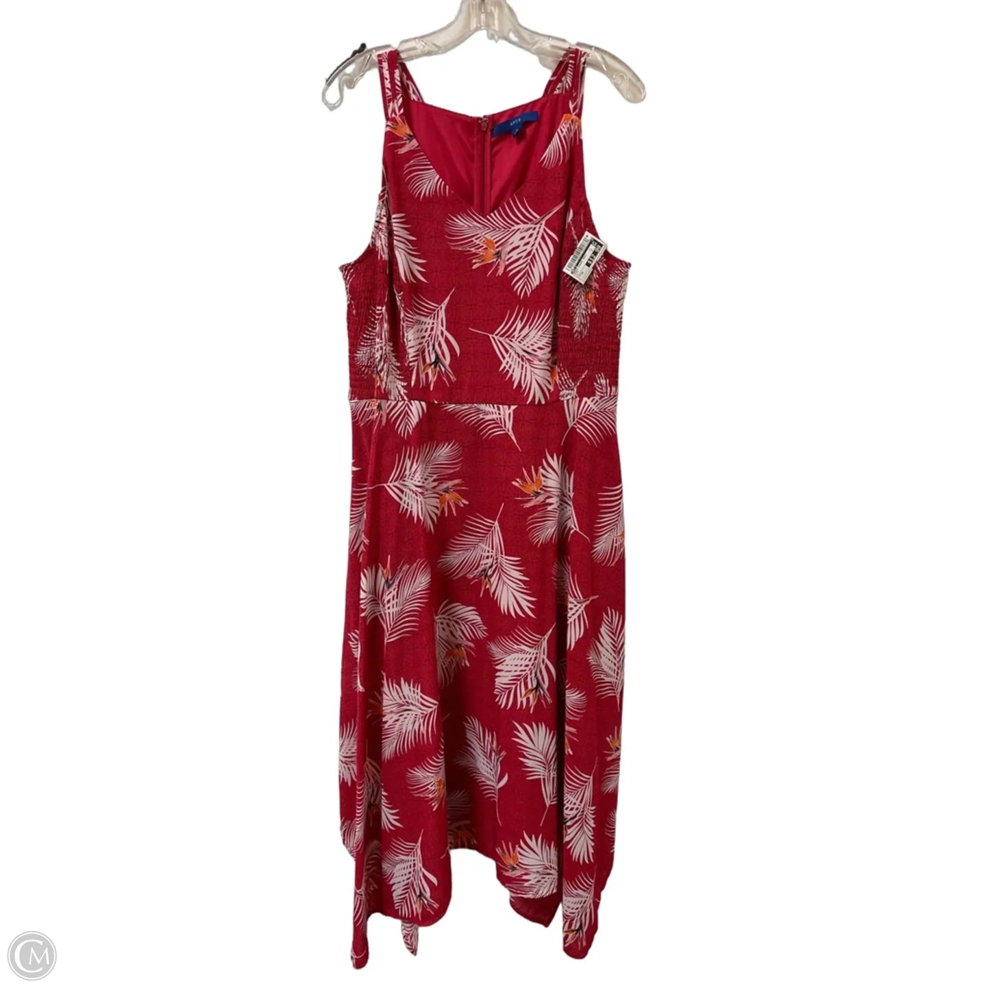 Dress Casual Maxi By Apt 9 In Pink, Size: Xl