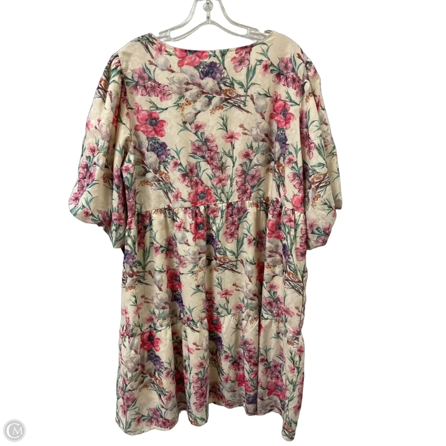 Dress Casual Short By Polygram In Floral Print, Size: 2x