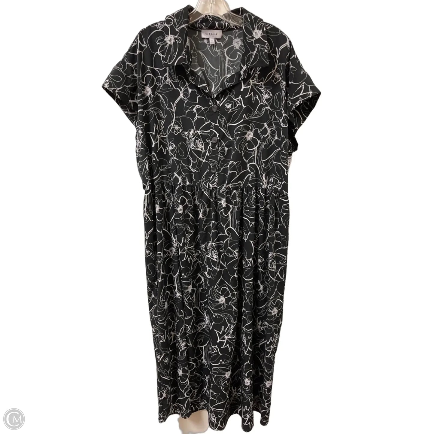 Dress Casual Maxi By Gilli In Black, Size: 2x