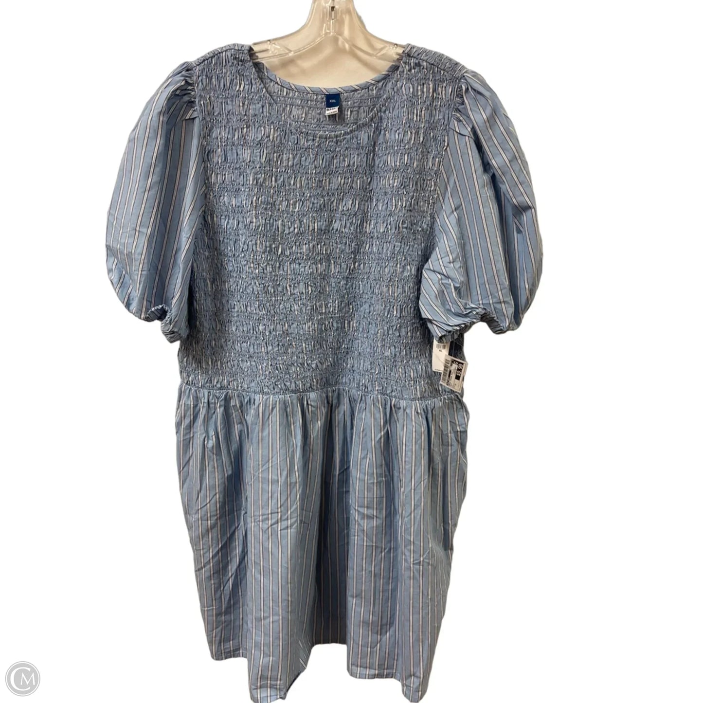 Dress Casual Midi By Old Navy In Blue, Size: 1x