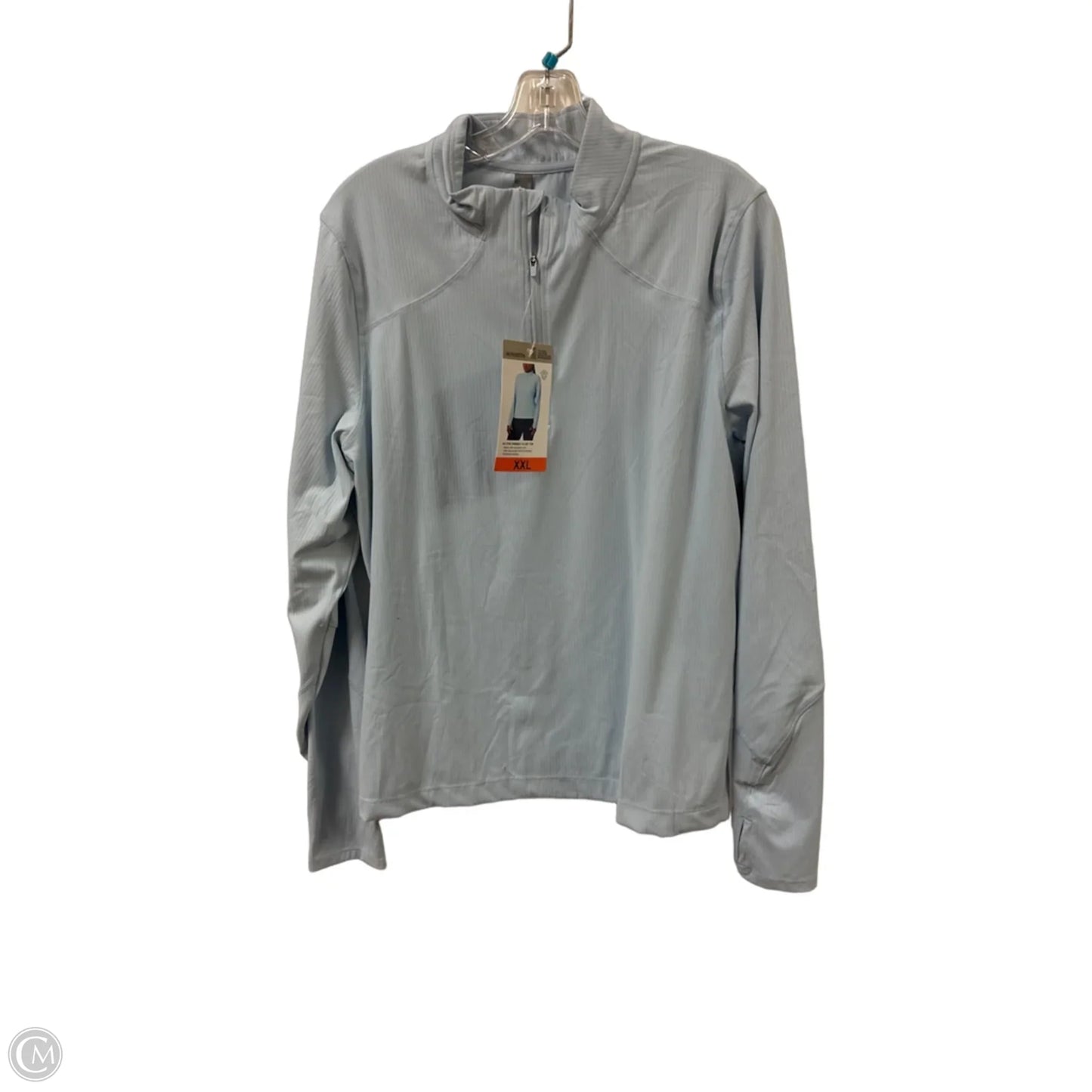 Athletic Sweatshirt Collar By Mondetta In Blue, Size: 1x