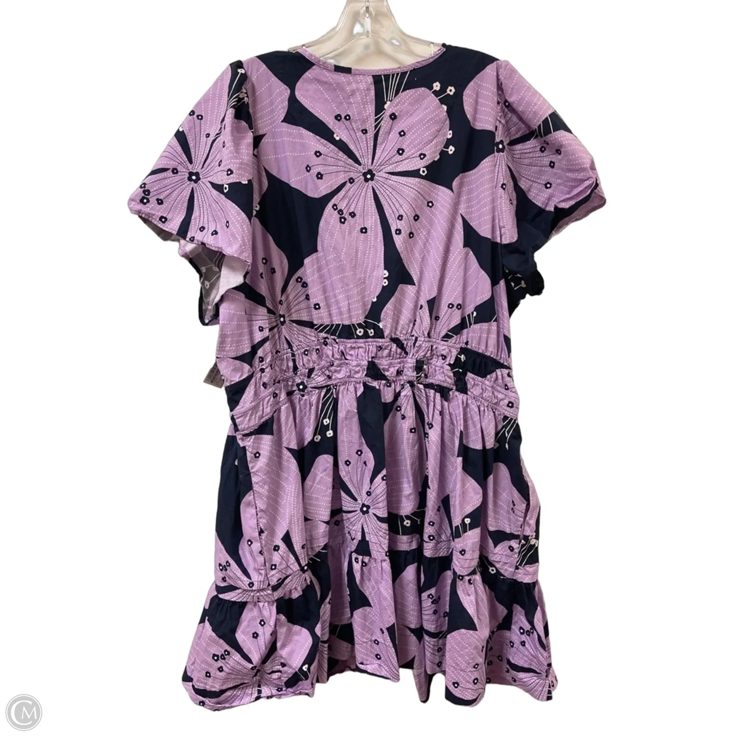Dress Casual Midi By Anthropologie In Purple, Size: 3x