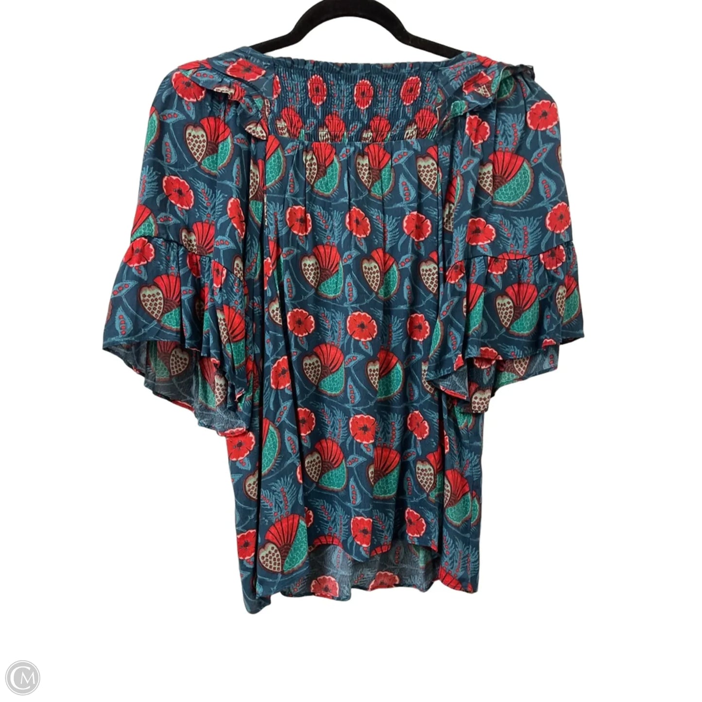 Top Short Sleeve By Maeve In Floral Print, Size: S