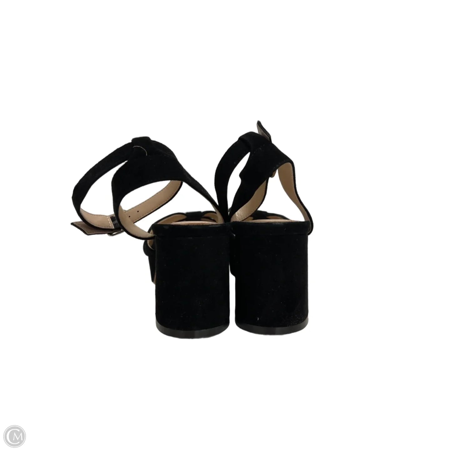 Sandals Heels Block By White House Black Market In Black, Size: 8.5