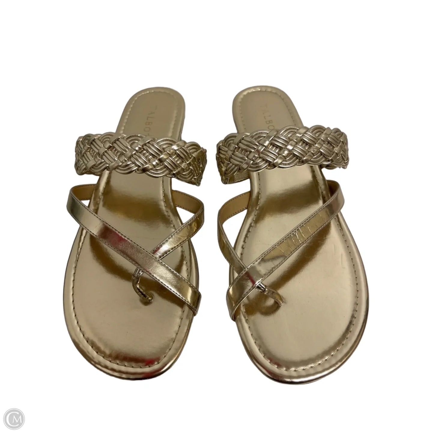 Sandals Flip Flops By Talbots In Gold, Size: 10