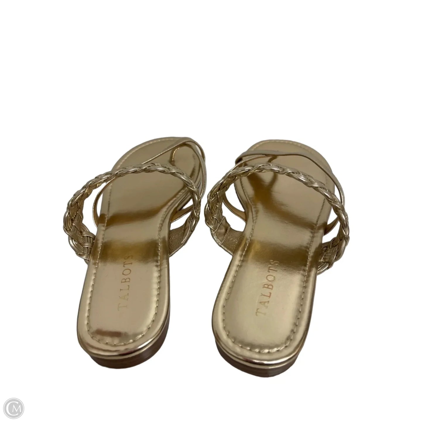 Sandals Flip Flops By Talbots In Gold, Size: 10