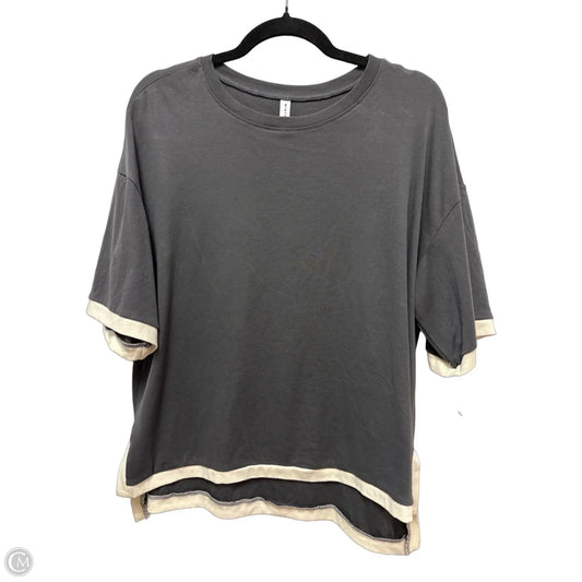 Top Short Sleeve By Clothes Mentor In Grey, Size: Xl