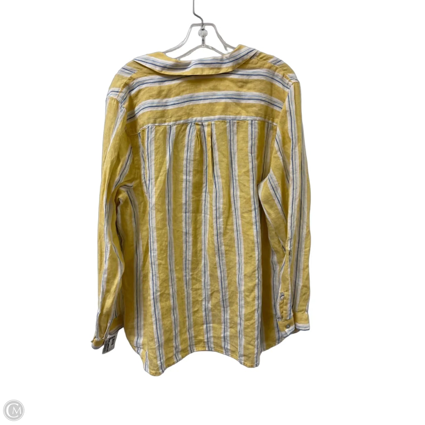 Top Long Sleeve By J. Jill In Yellow, Size: Xl