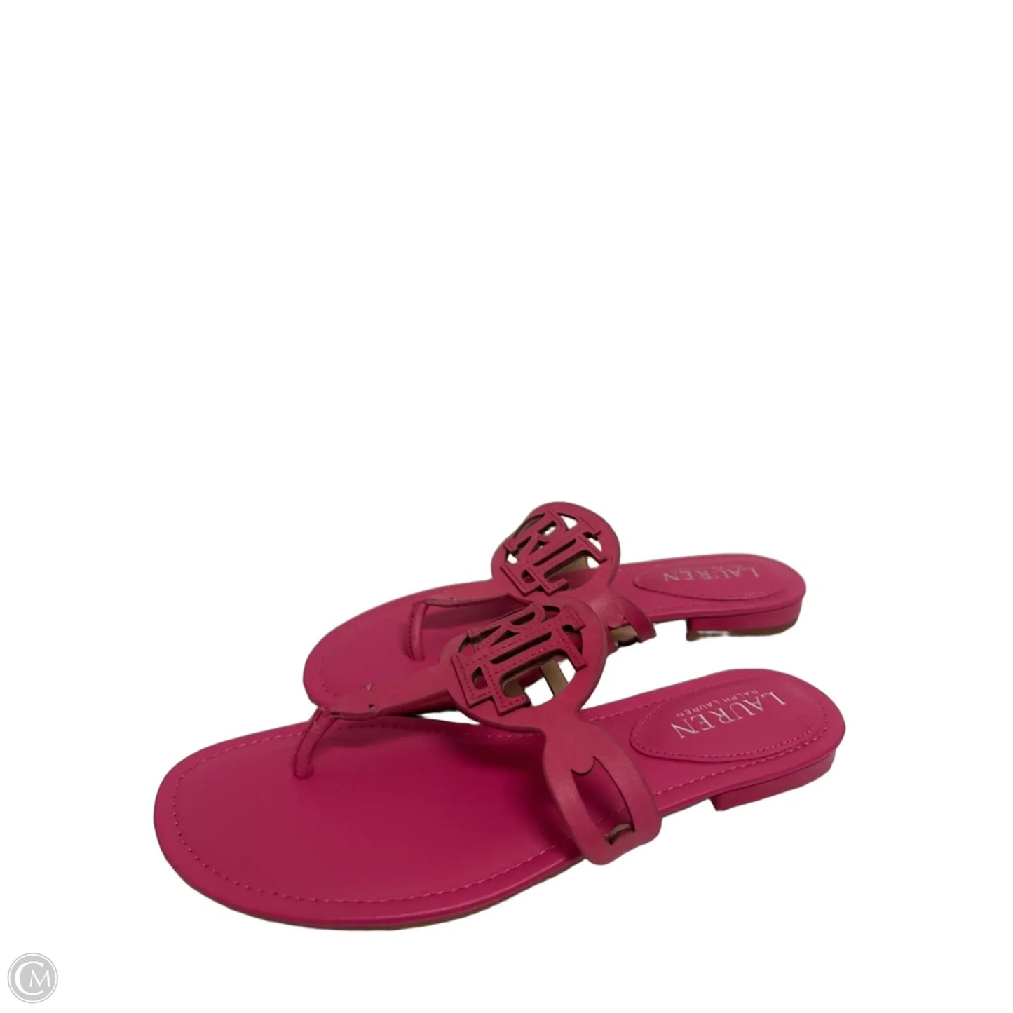 Sandals Flats By Ralph Lauren In Polkadot Pattern, Size: 9