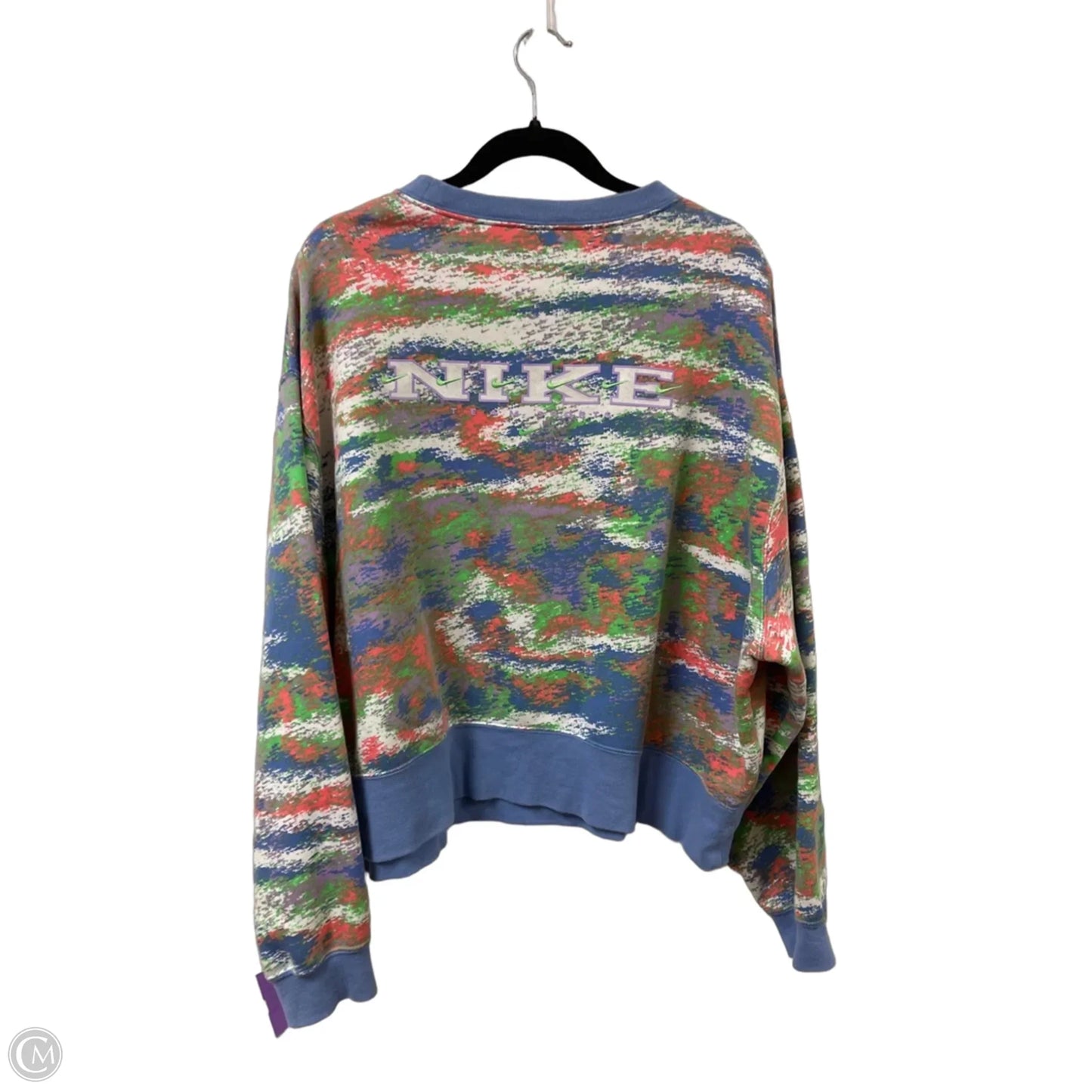 Sweatshirt Crewneck By Nike Apparel In Blue, Size: 1x