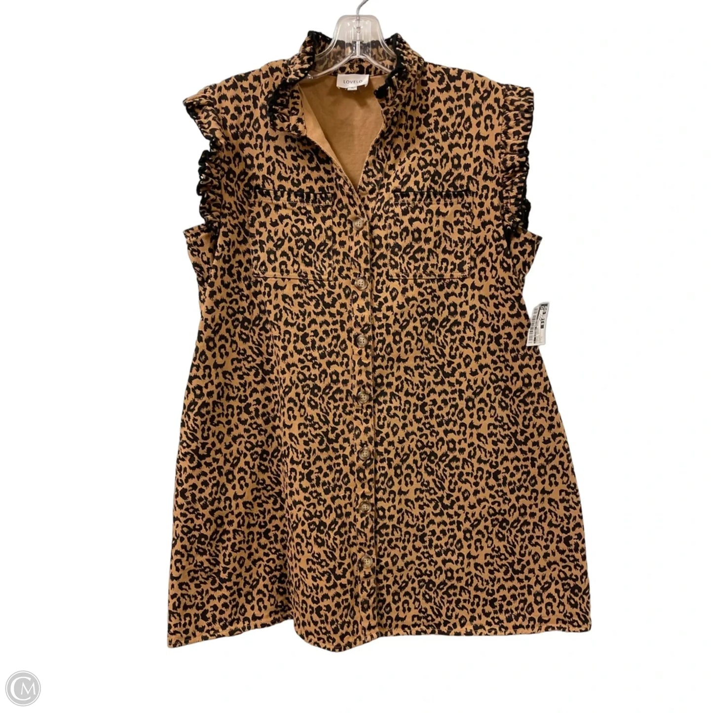 Dress Casual Midi By Clothes Mentor In Animal Print, Size: L