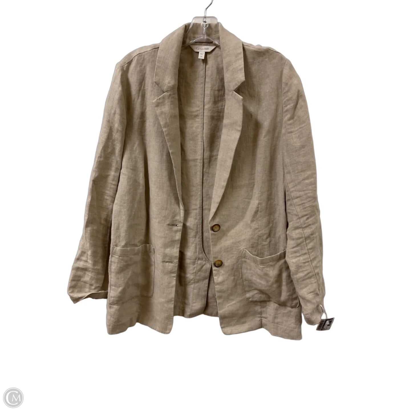 Blazer By Garnet Hill In Cream, Size: Xs