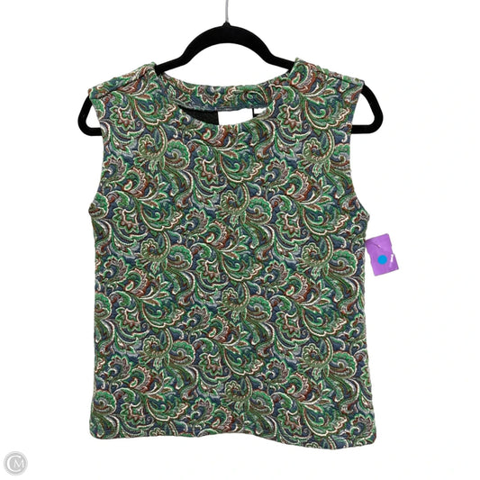 Top Short Sleeve By Maeve In Green, Size: L
