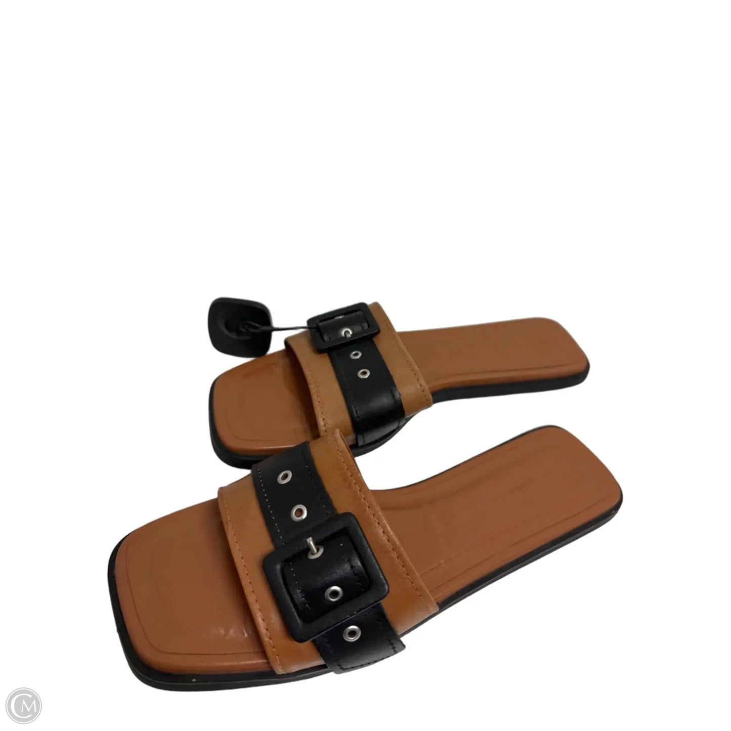 Sandals Flats By Anthropologie In Black, Size: 9.5