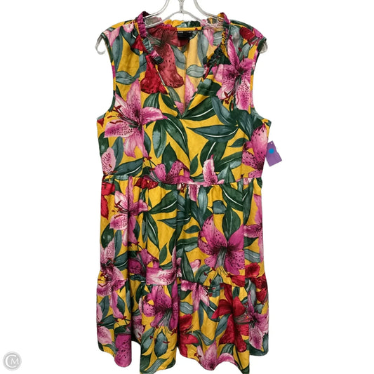 Dress Casual Midi By Kate And Lily In Floral Print, Size: L