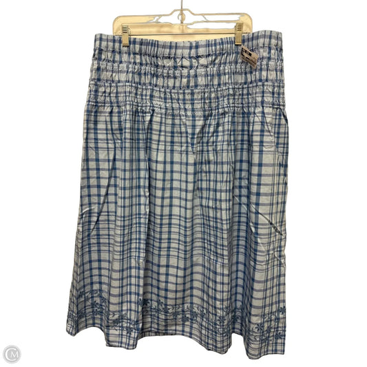 Skirt Maxi By Free Assembly In Blue, Size: 2x