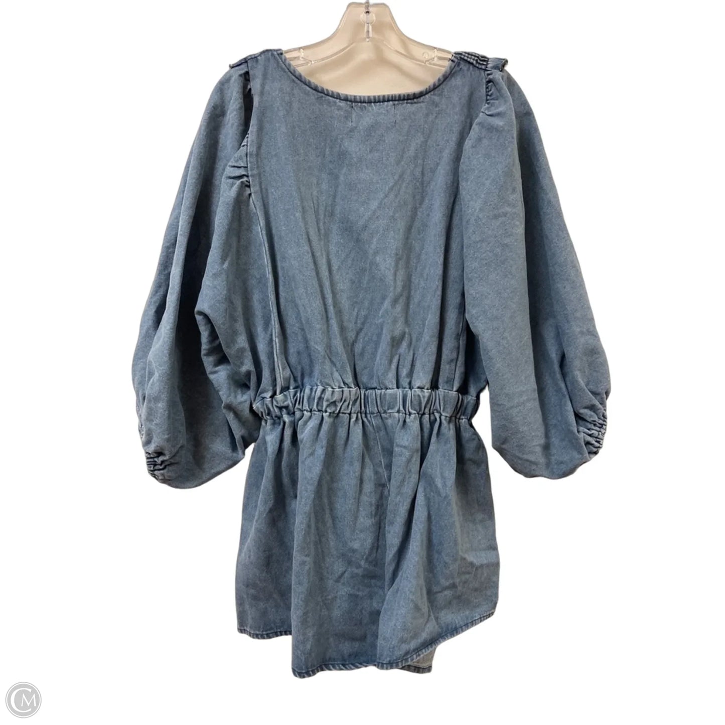 Romper By Bucketlist In Blue Denim, Size: L