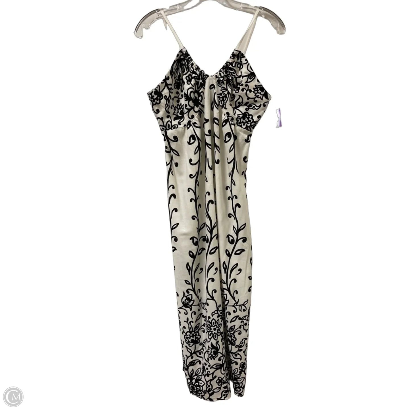 Dress Casual Maxi By Monteau In Black & Cream, Size: Osfm