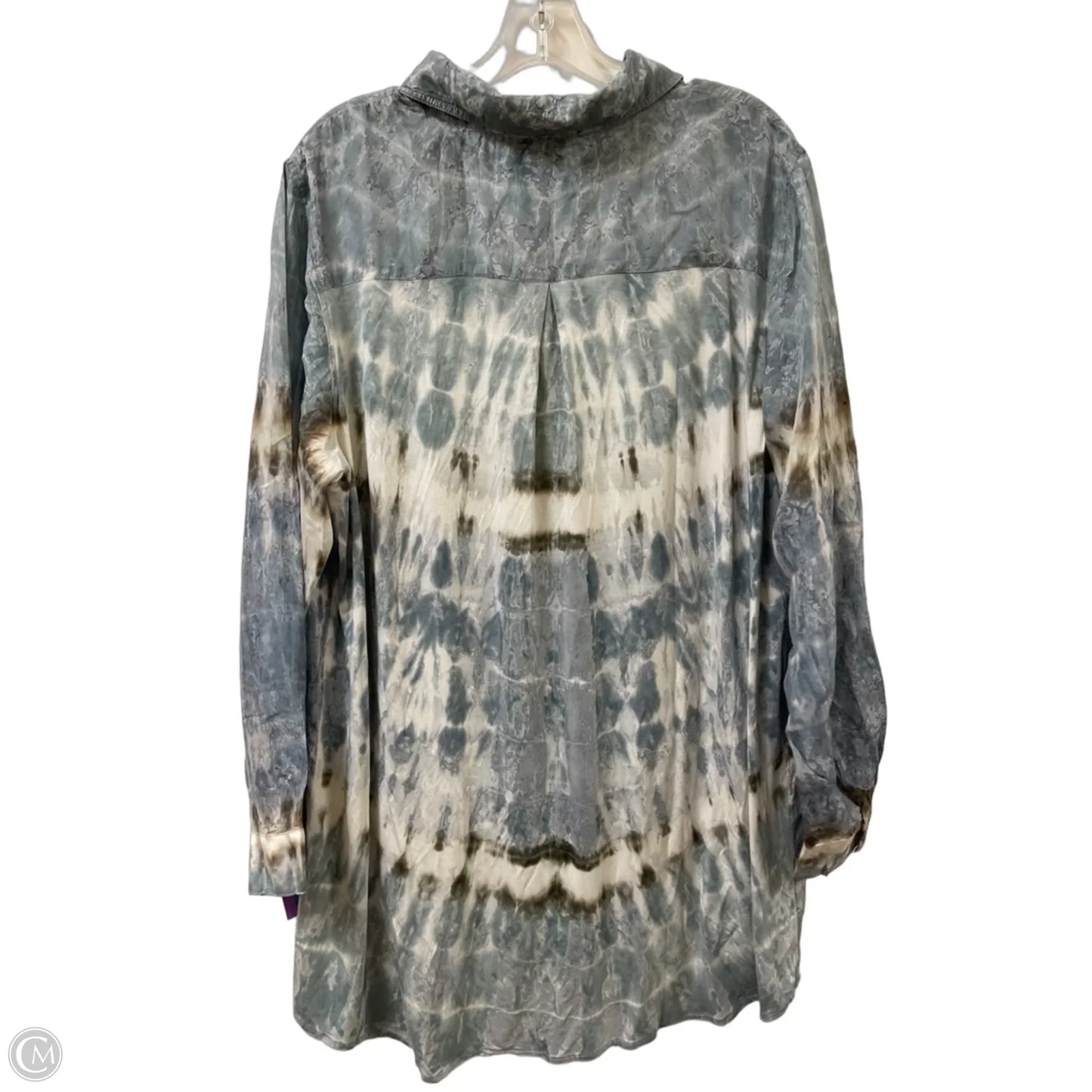 Tunic Long Sleeve By Soft Surroundings In Blue, Size: Xl