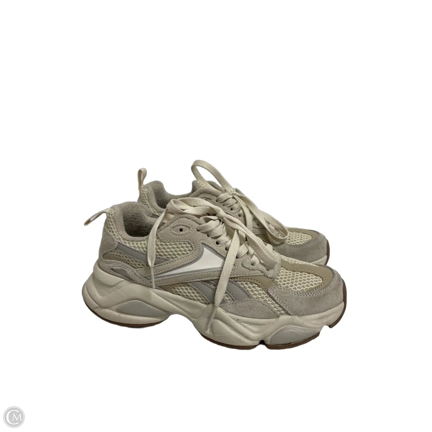 Shoes Athletic By Reebok In Cream, Size: 7.5