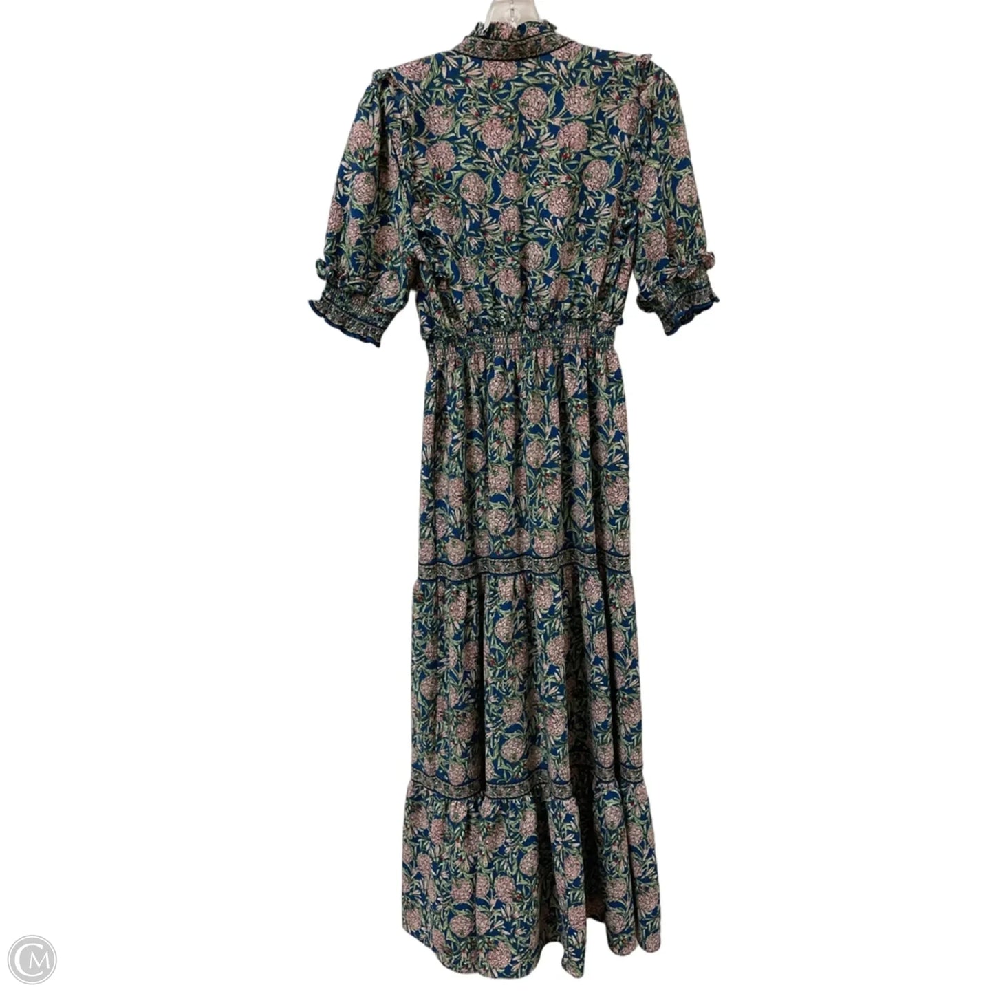 Dress Casual Maxi By Max Studio In Blue & Green, Size: M