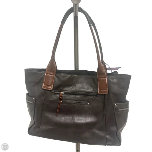 Handbag Leather By Clothes Mentor, Size: Large