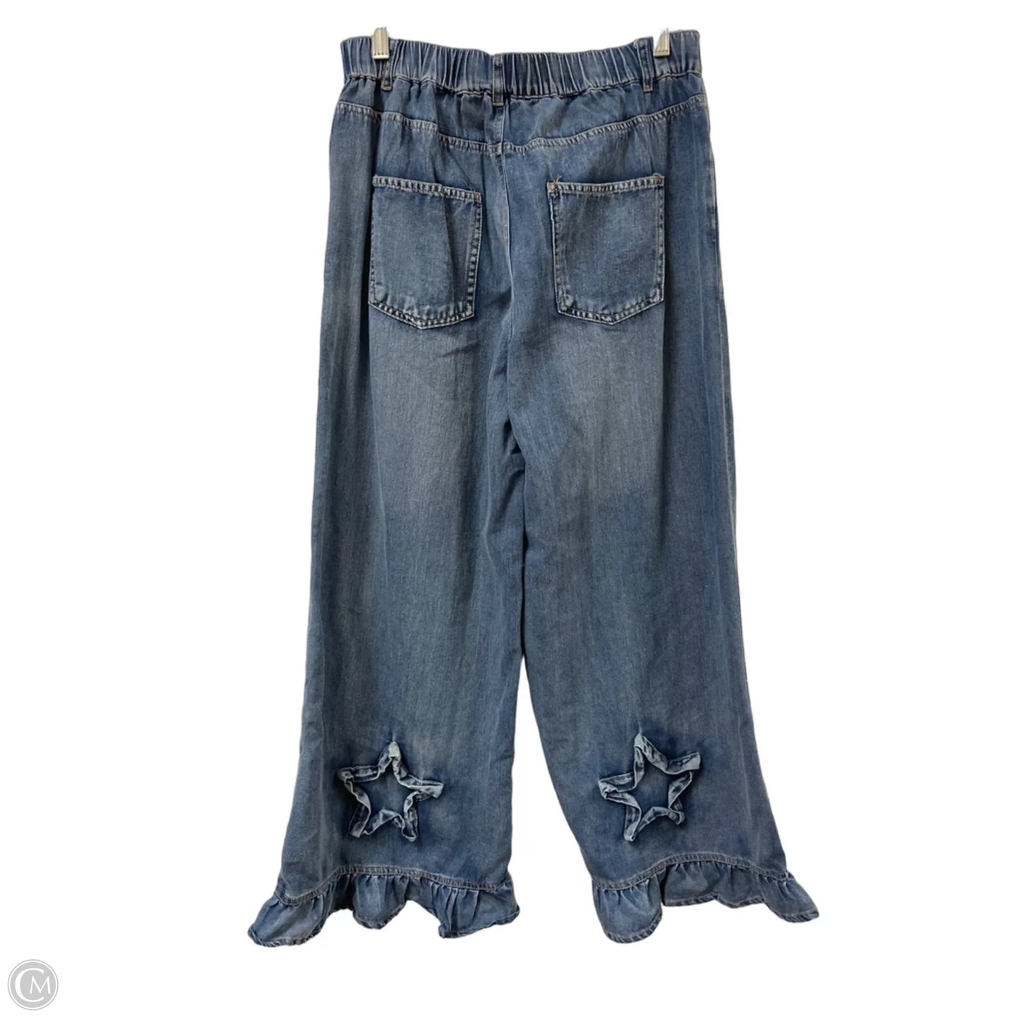 Jeans Wide Leg By Clothes Mentor In Blue Denim, Size: 10