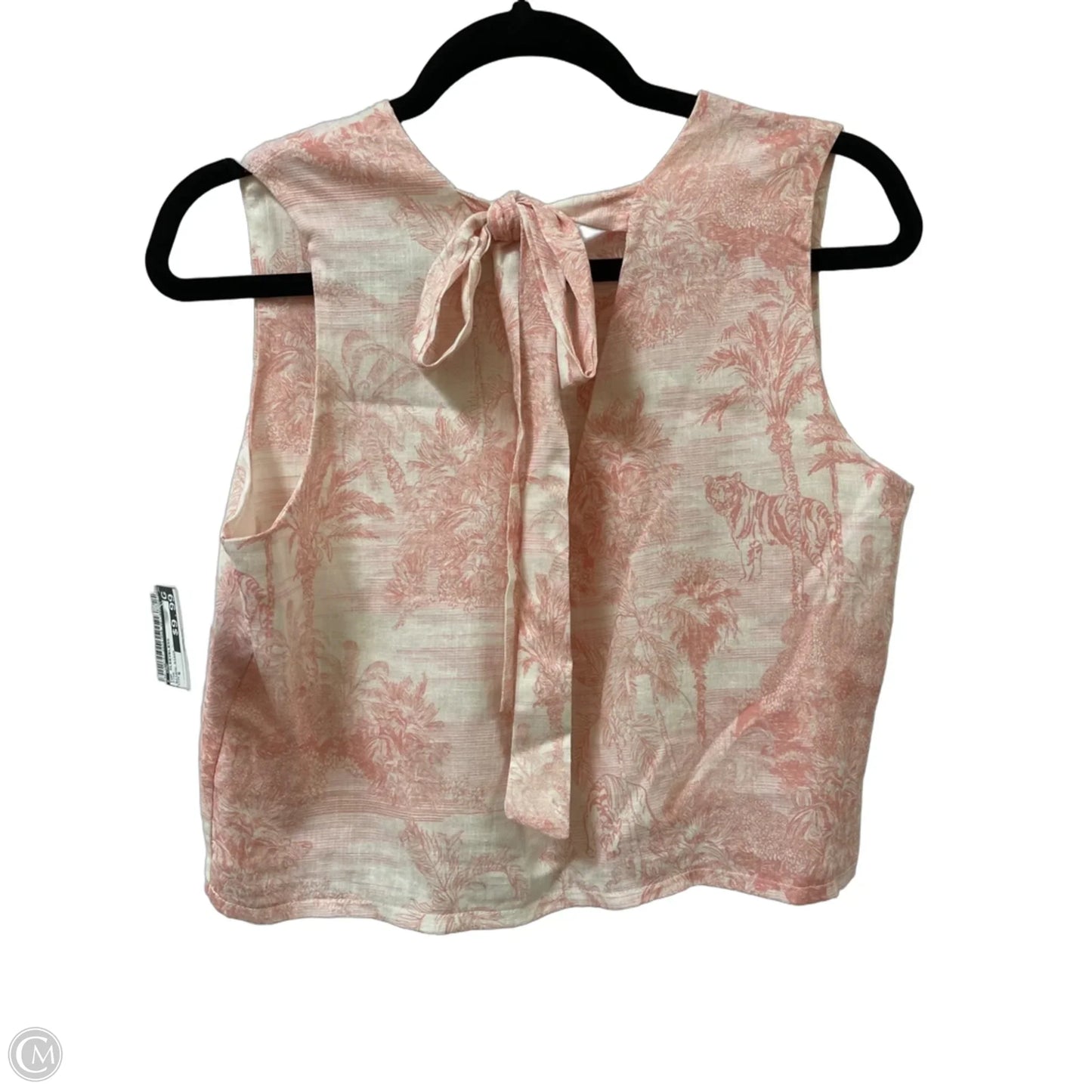 Top Sleeveless By Cmc In Pink, Size: S