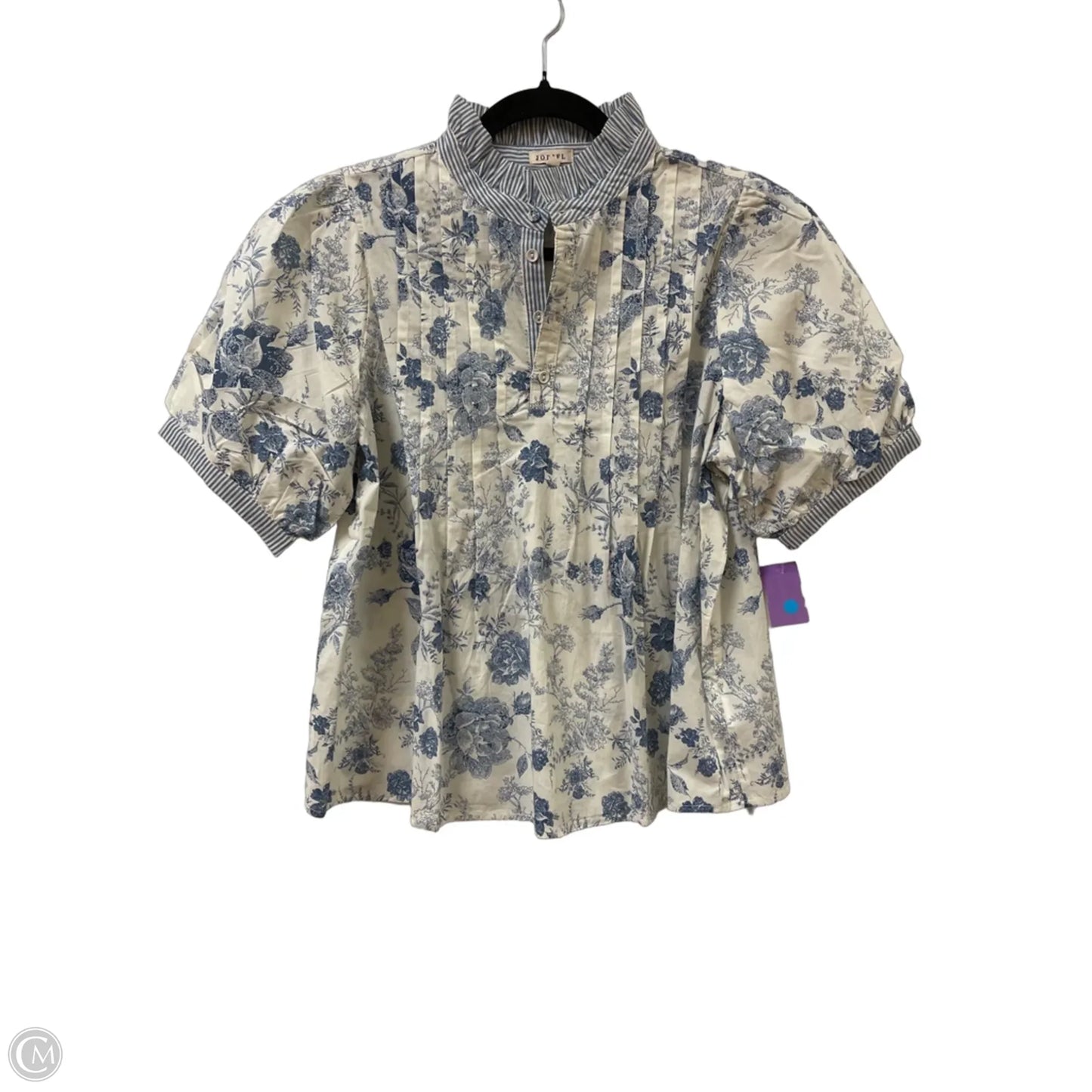 Top Short Sleeve By Jodifl In Blue, Size: S