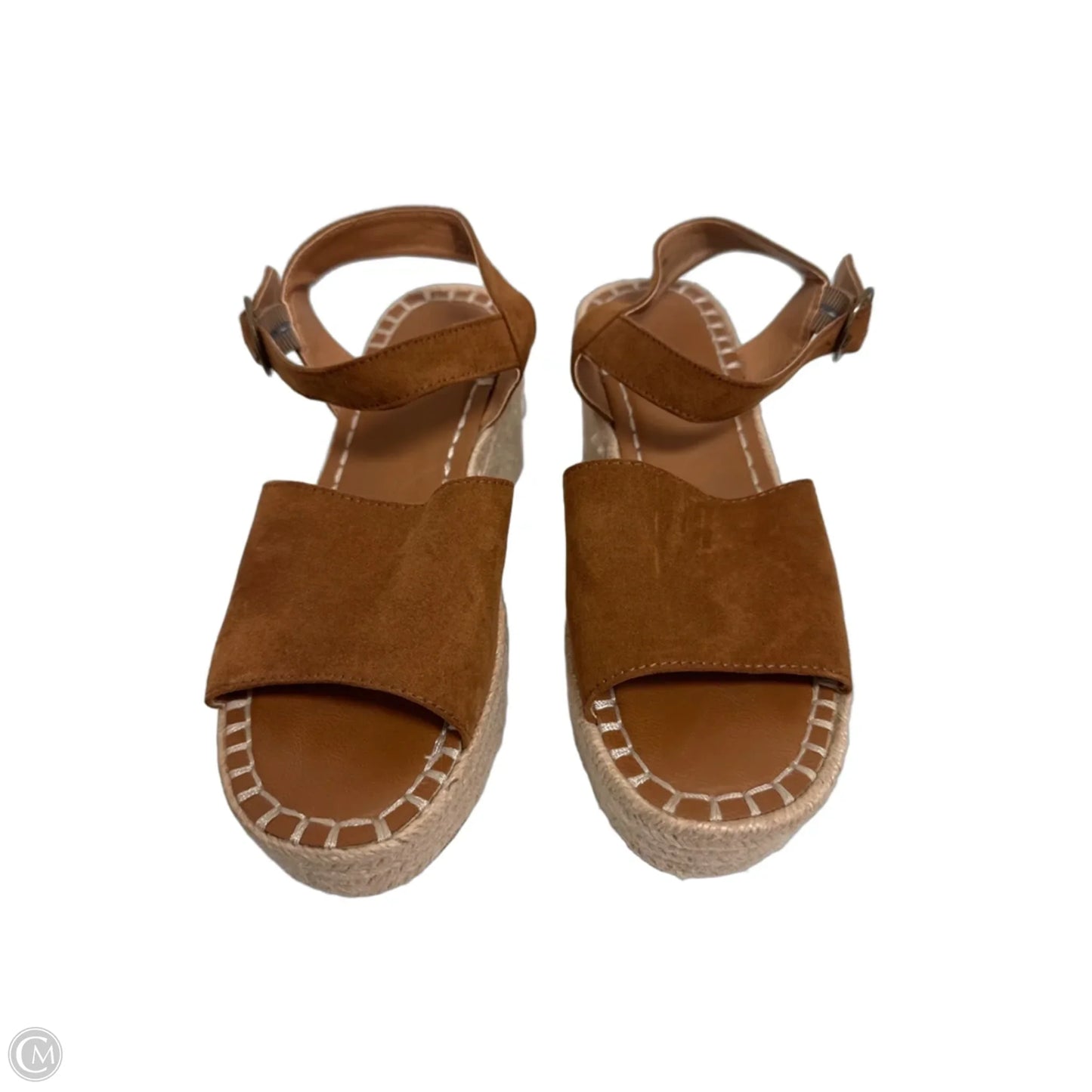 Sandals Heels Wedge By Universal Thread In Brown, Size: 7.5