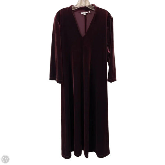 Dress Casual Maxi By Chicos In Purple, Size: 2x