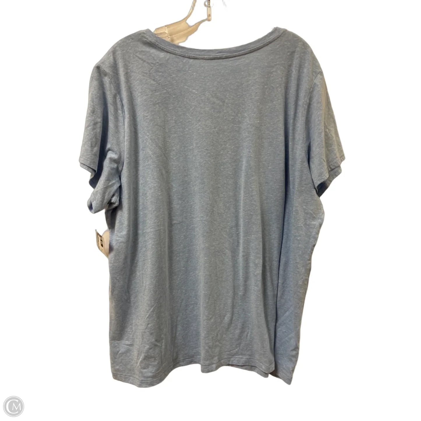 Top Short Sleeve By St Johns Bay In Blue, Size: 3x