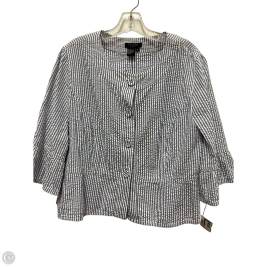 Jacket Designer By Sandro In Blue, Size: 1x