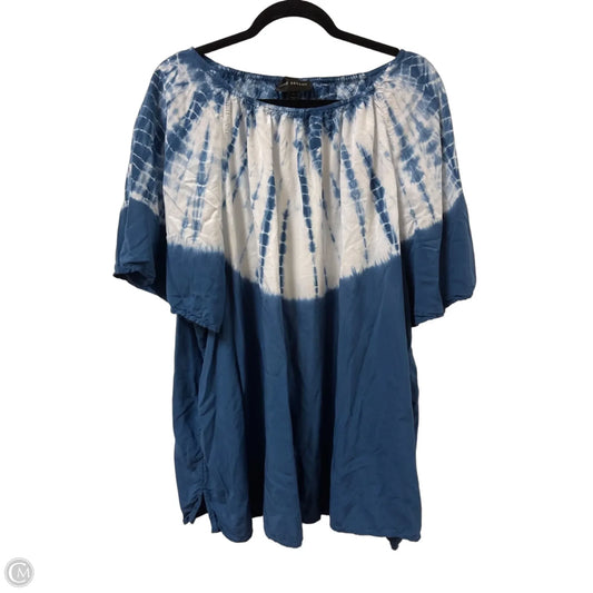Top Short Sleeve By Lane Bryant In Blue, Size: 3x