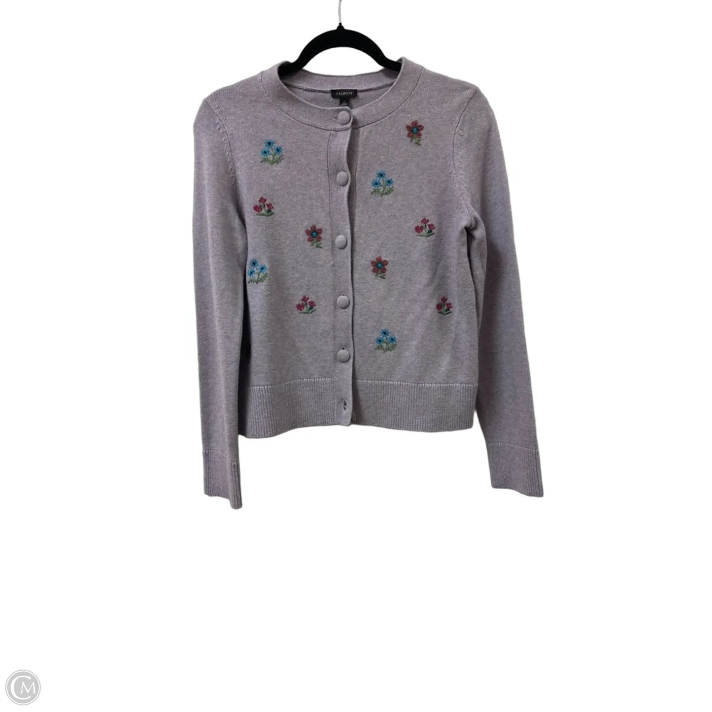 Sweater Cardigan By Talbots In Purple, Size: S