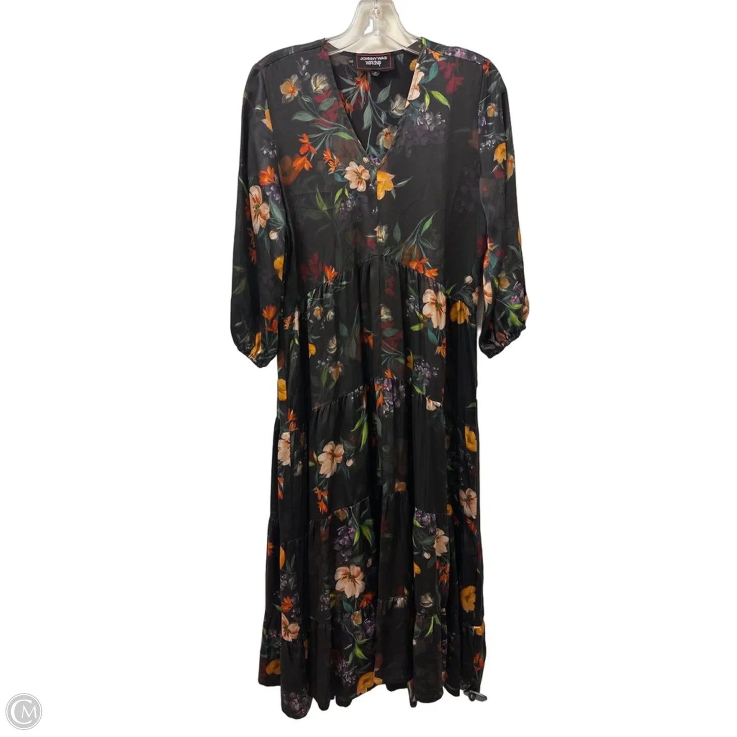 Dress Designer By Johnny Was In Floral Print, Size: Xs