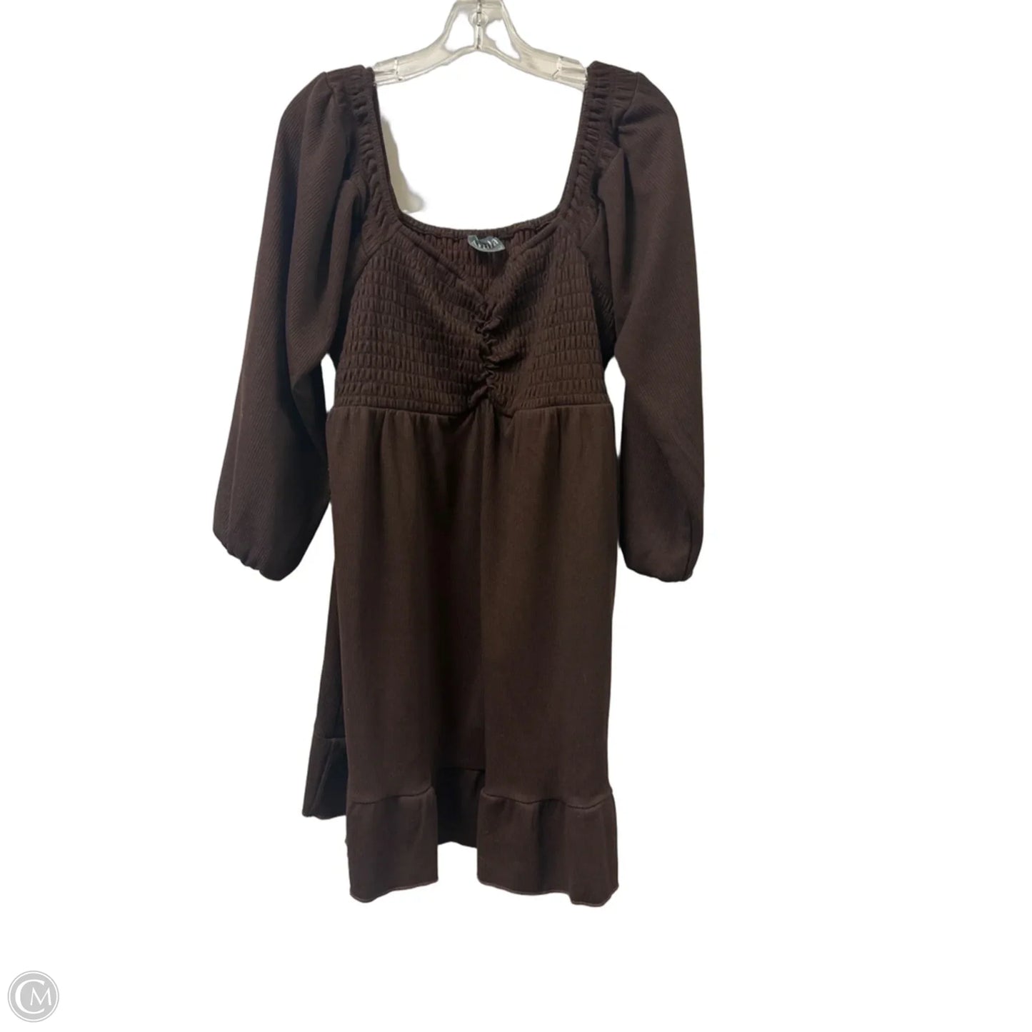 Dress Casual Midi By Arula In Brown, Size: L