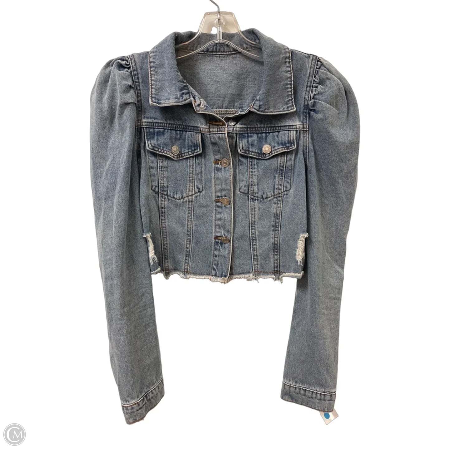 Jacket Denim By Clothes Mentor In Blue Denim, Size: M
