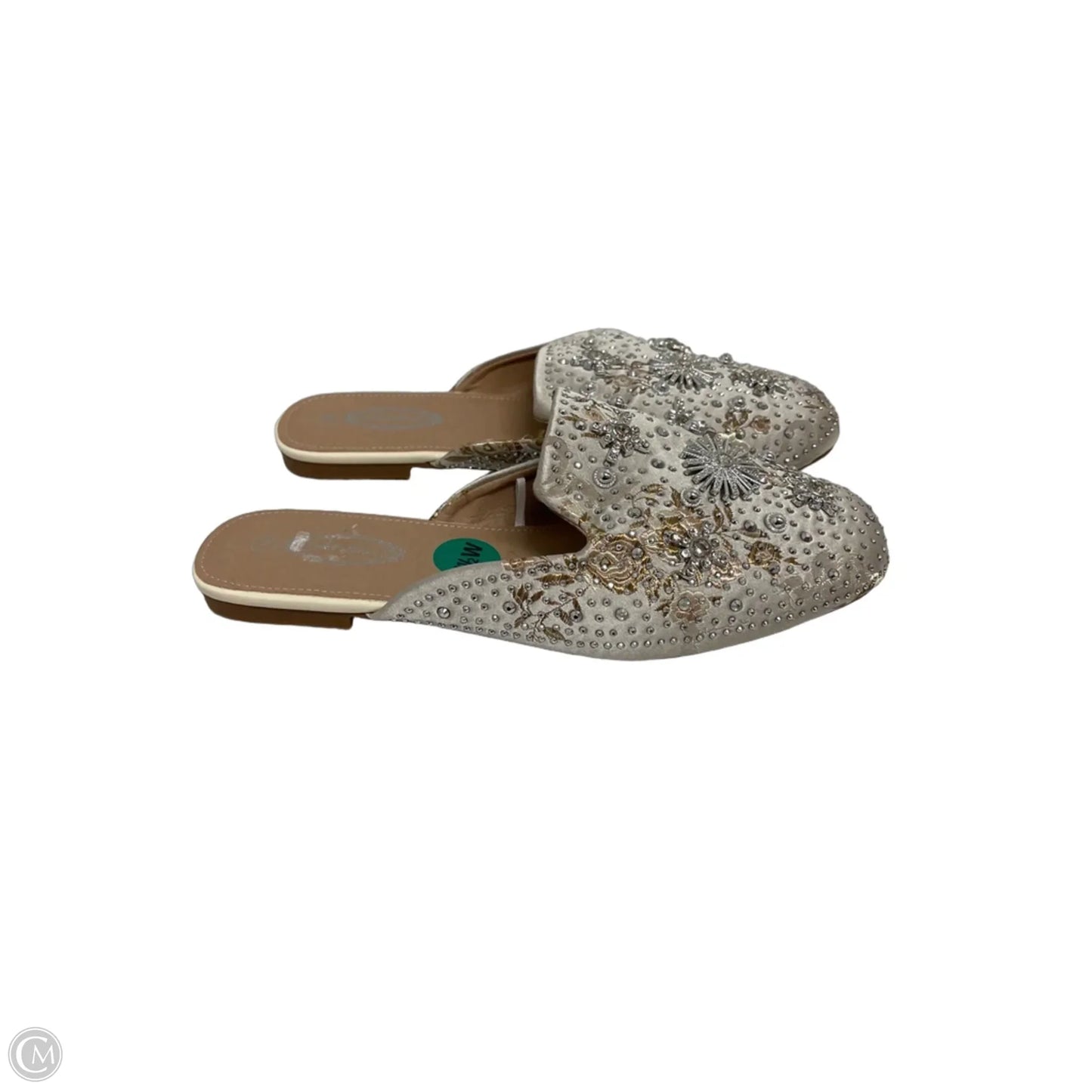Shoes Flats By Clothes Mentor In White, Size: 7.5