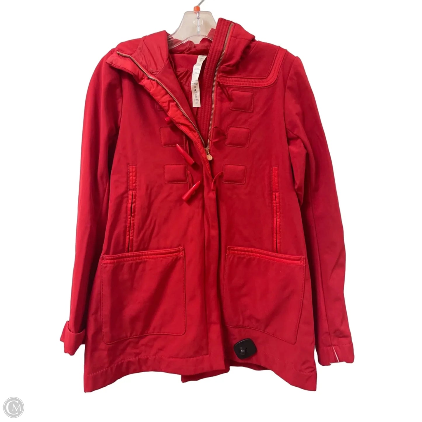 Athletic Jacket By Lululemon In Red, Size: S