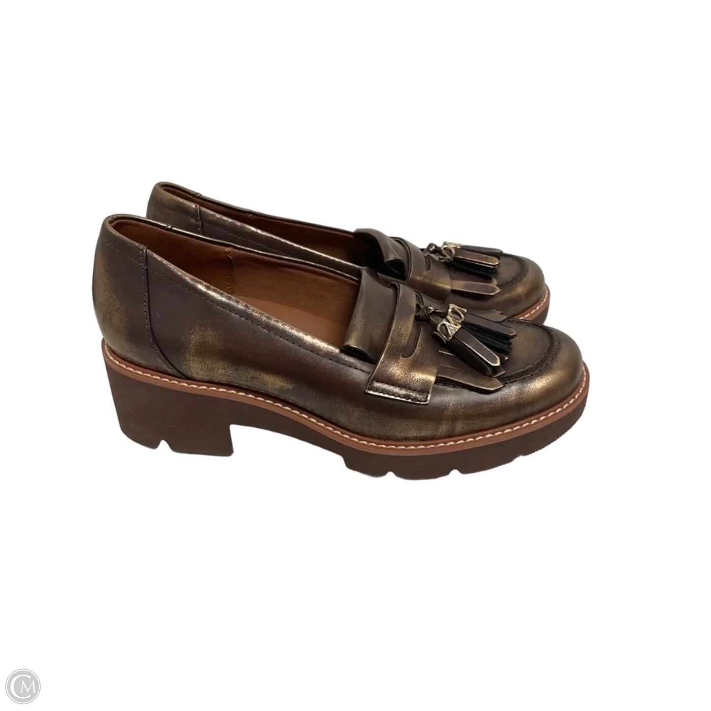 Shoes Heels Block By Naturalizer In Bronze, Size: 8