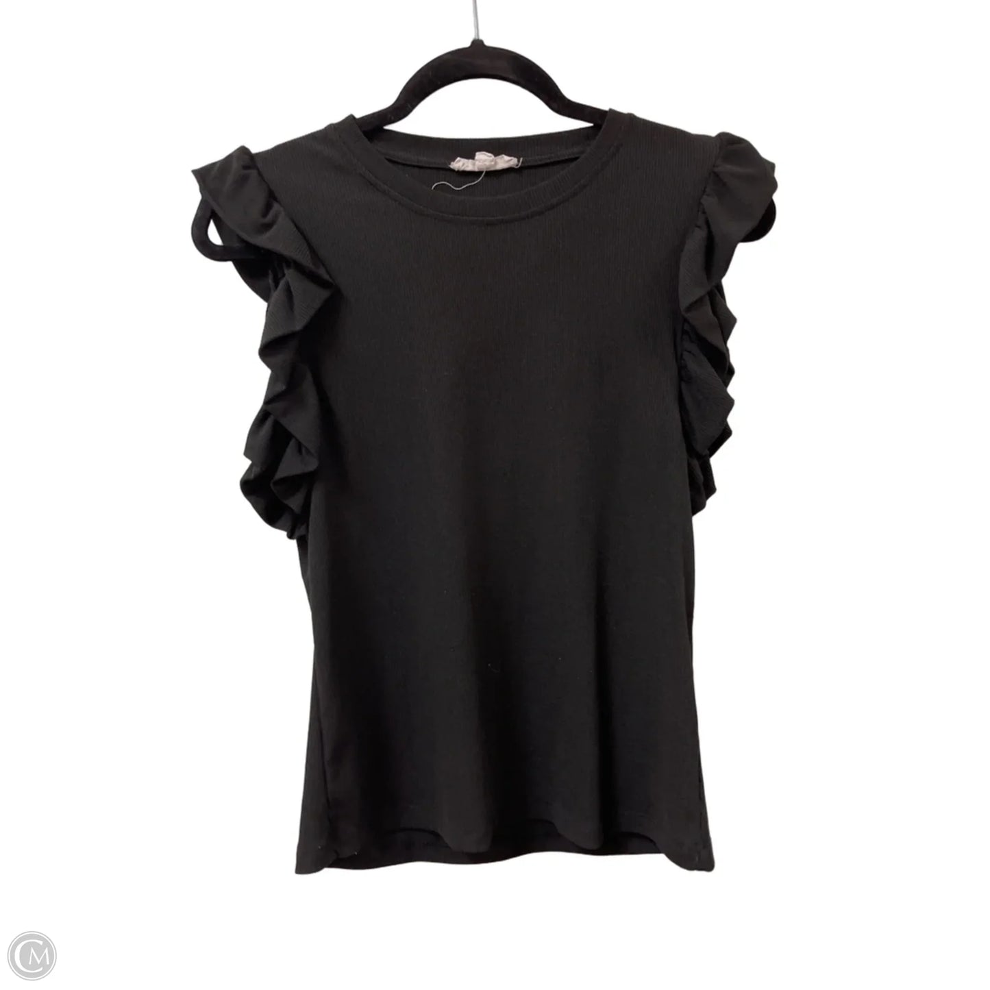 Top Short Sleeve By Thml In Black, Size: M