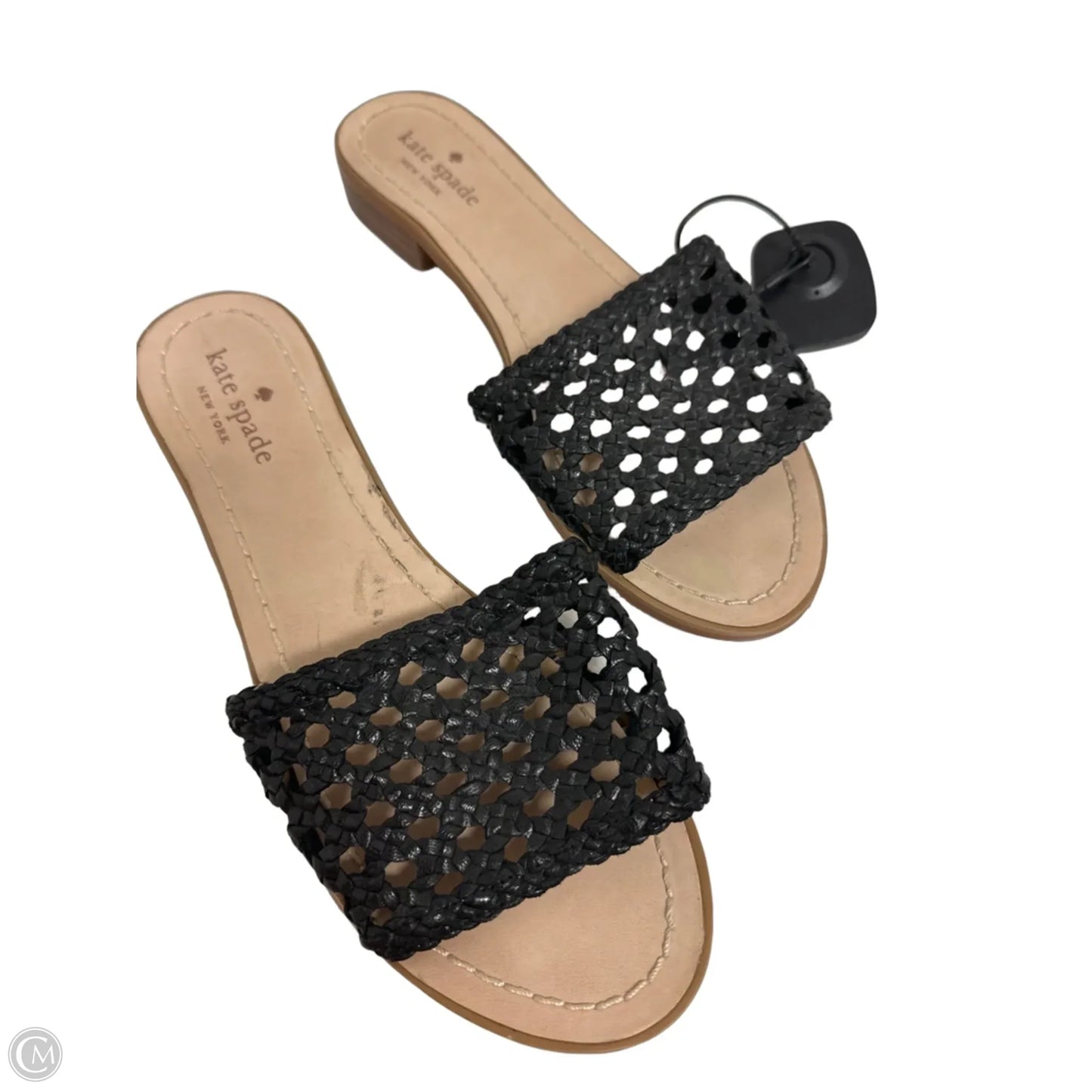 Sandals Designer By Kate Spade In Black, Size: 8