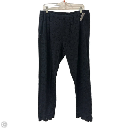Pants Designer By Johnny Was In Black, Size: 18