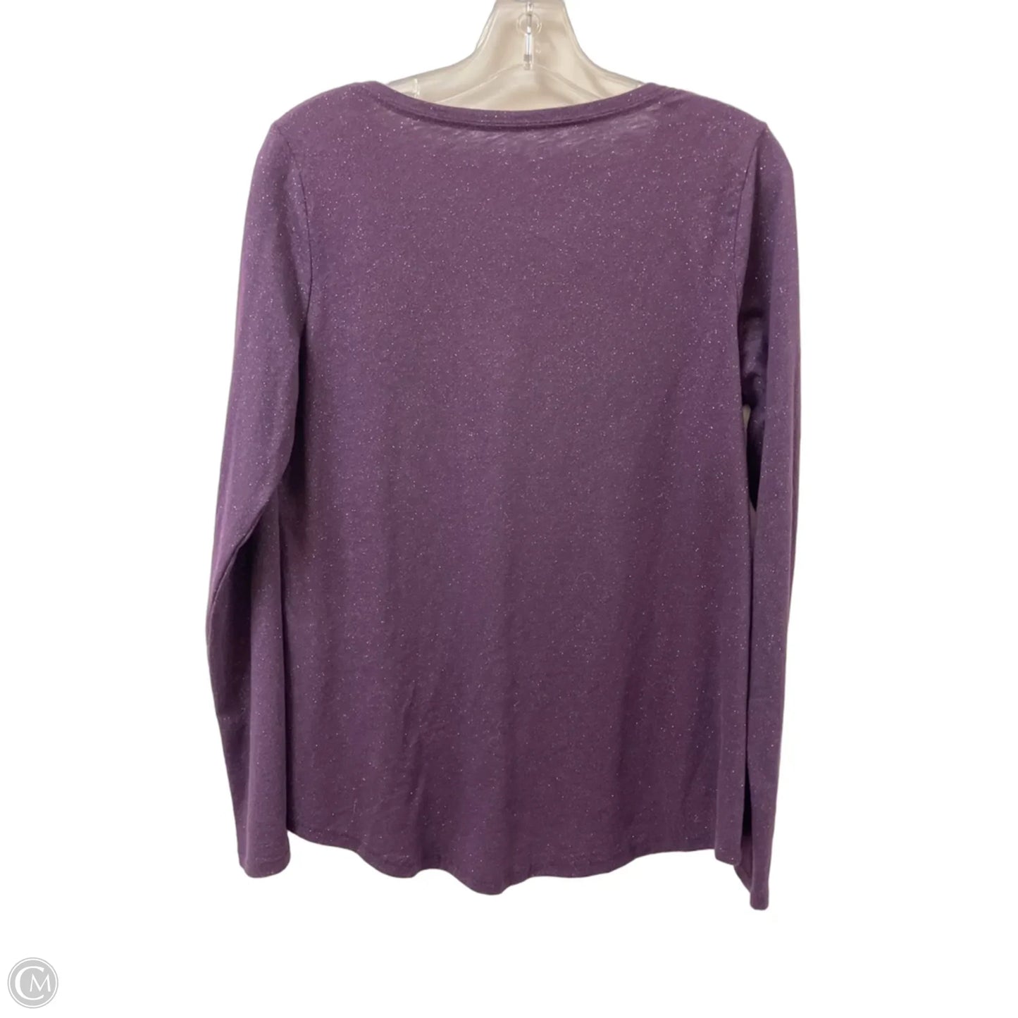 Top Long Sleeve By Sonoma In Purple, Size: M