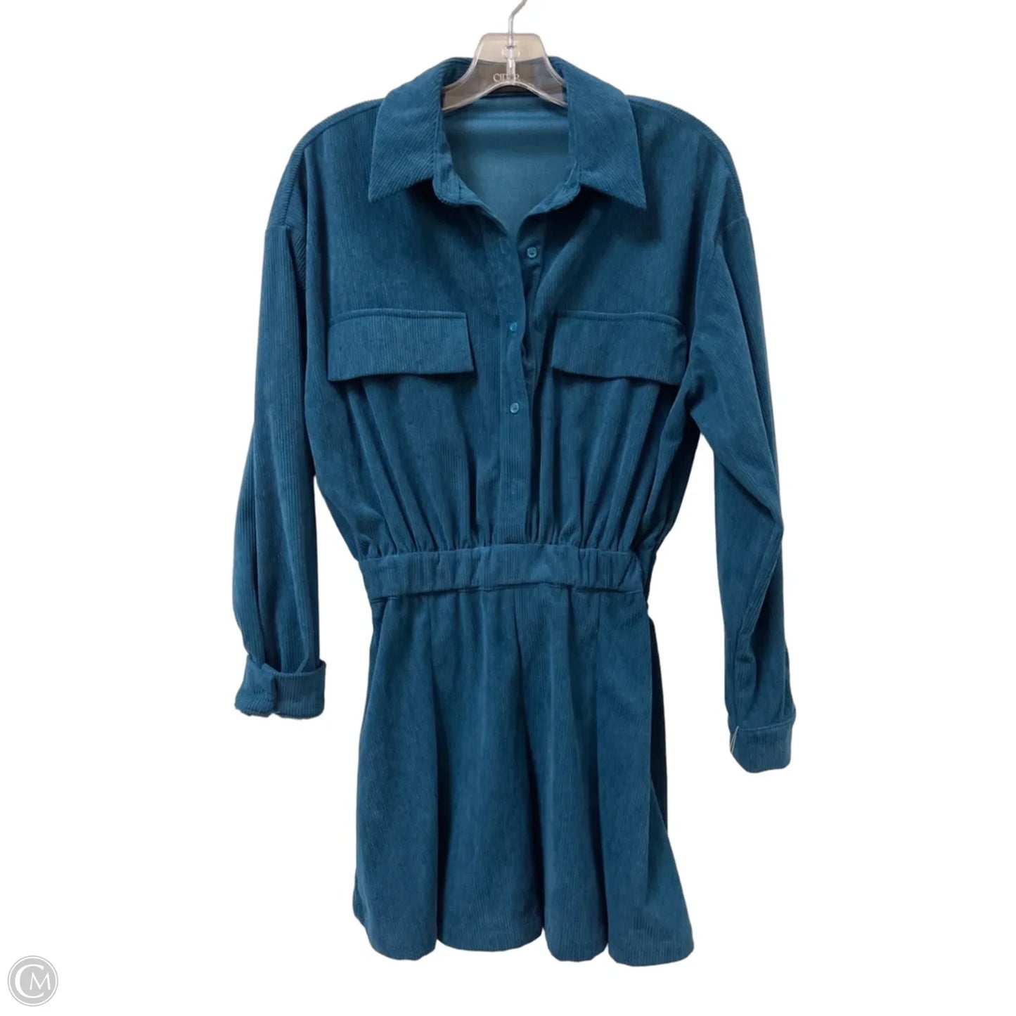 Dress Casual Short By Cider In Teal, Size: Xs